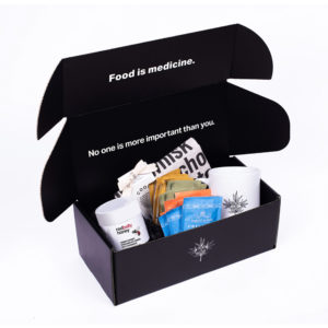 Kitchen Toke Gift box with Red Belly Honey and Harney & Sons Tea and Linen Tea Towel